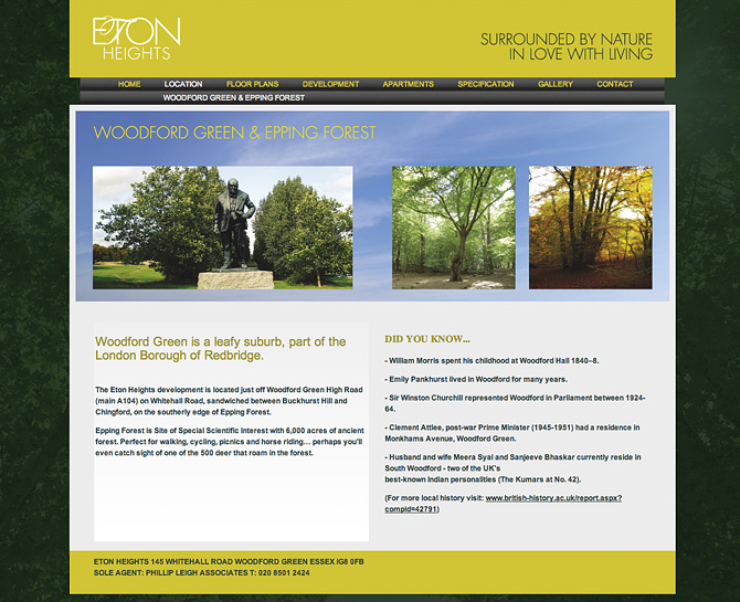 Branding, Graphic Design and Website Design by Fundamental Design in Bournemouth, Birmingham and London for Eton Heights