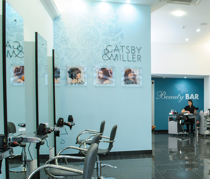 Branding, Print and Interior Graphics by Fundamental Design in Bournemouth, Birmingham and London for Gatsby and Miller