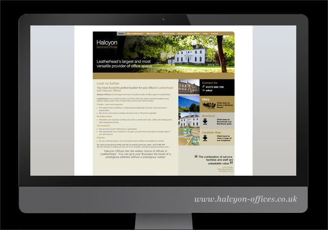 Branding, Website and Digital by Fundamental Design in Bournemouth, Birmingham and London for Halcyon Serviced Offices
