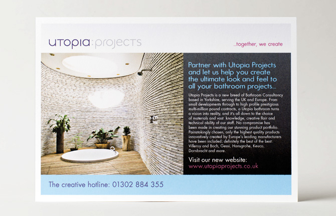 Branding and Print by Fundamental Design in Bournemouth, Birmingham and London for Utopia Projects