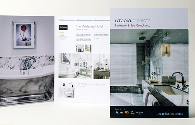 Branding and Print by Fundamental Design in Bournemouth, Birmingham and London for Utopia Projects